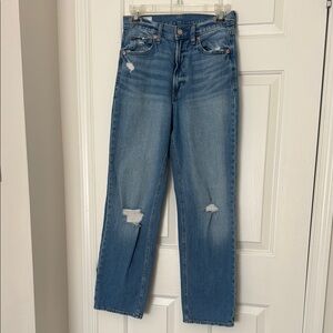 Classic Blue Distressed GAP Women's Jeans